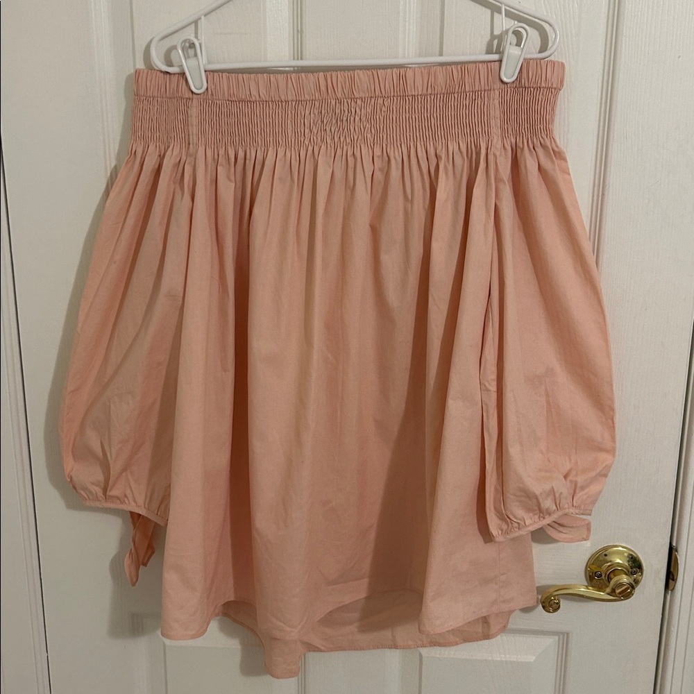Tuckernuck Pomander Place Inslee Off the Shoulder Cotton Top Size Large - Picture 6 of 11
